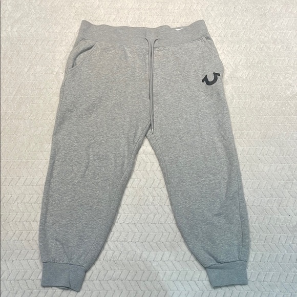 True Religion Gray Jogger Sweatpants with Logo Size L - Picture 1 of 8